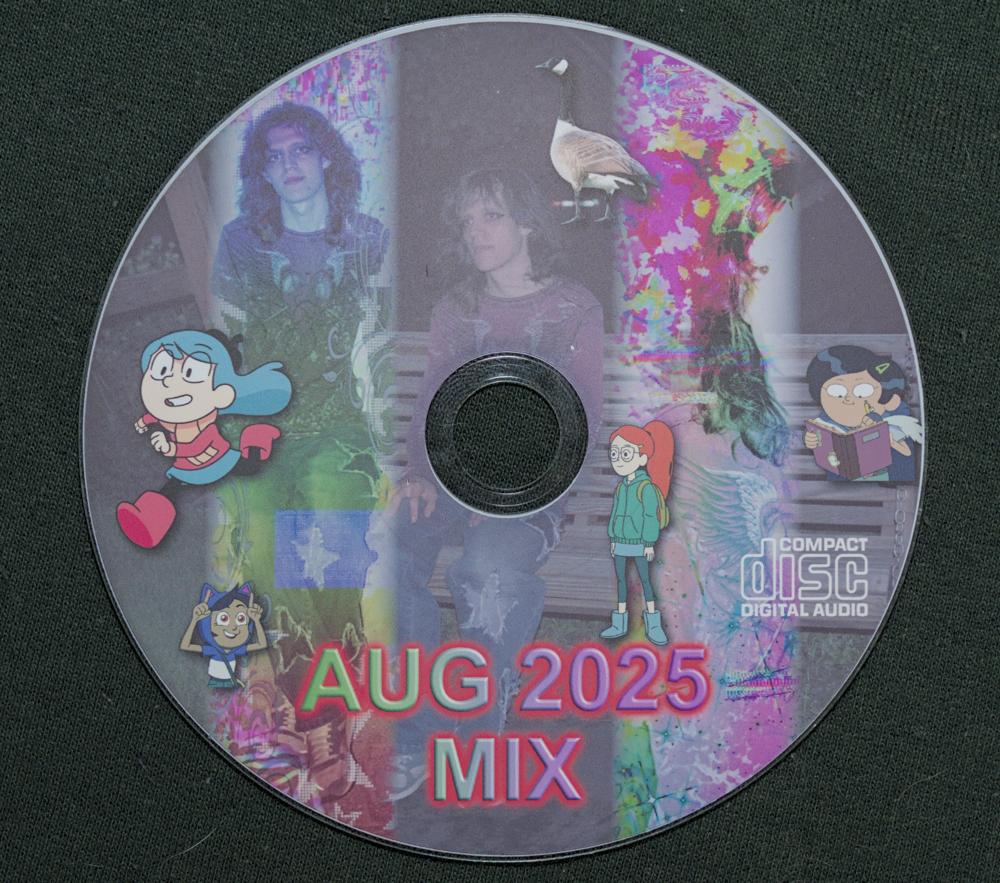 new cd titled 'aug 25 mix'