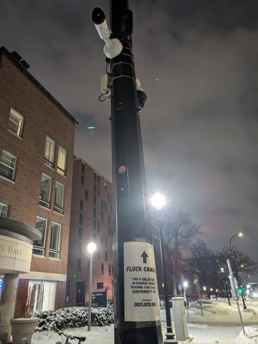 Flock camera and poster