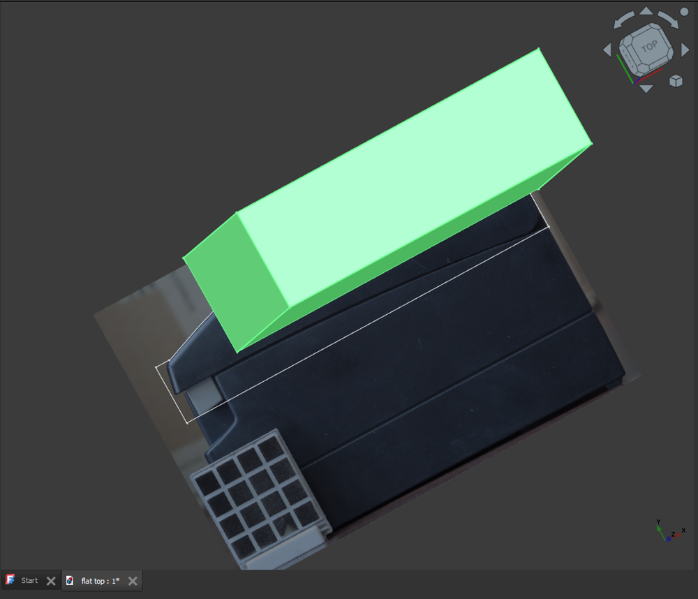 a prism over the image and trace sketch