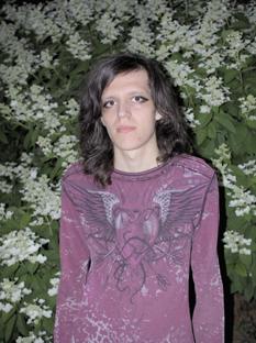 Me infront of flowers