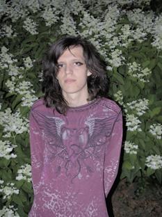 Me infront of flowers